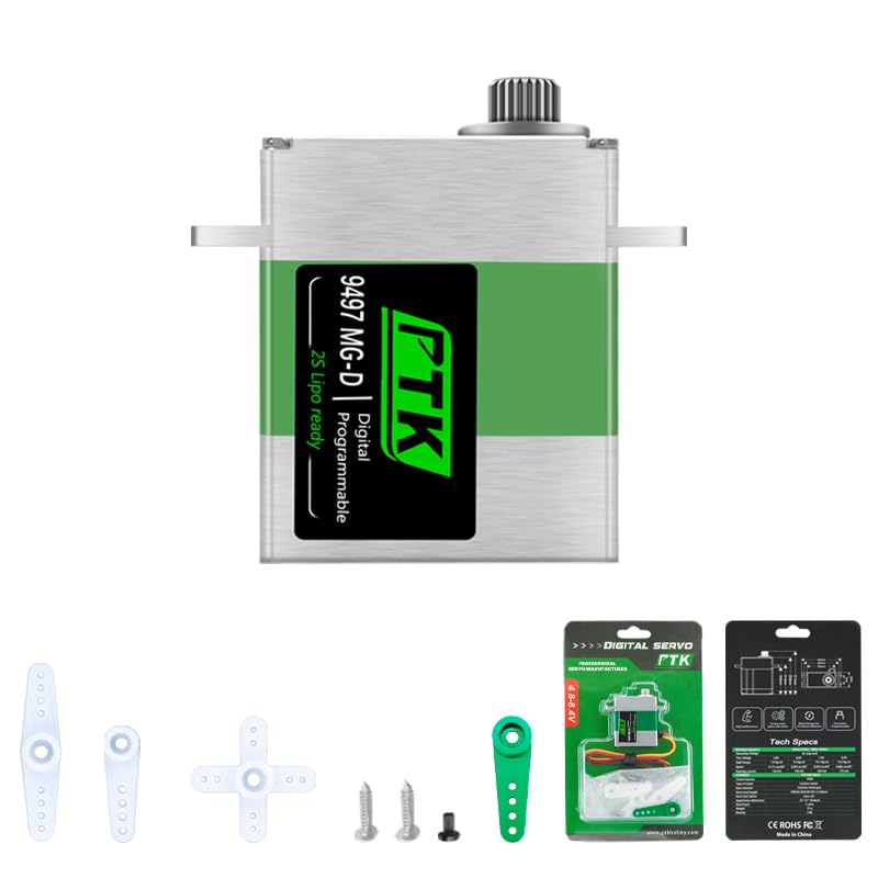 Amazon.com: PTK 9497 MG-D Coreless Digital All Metal Servo High